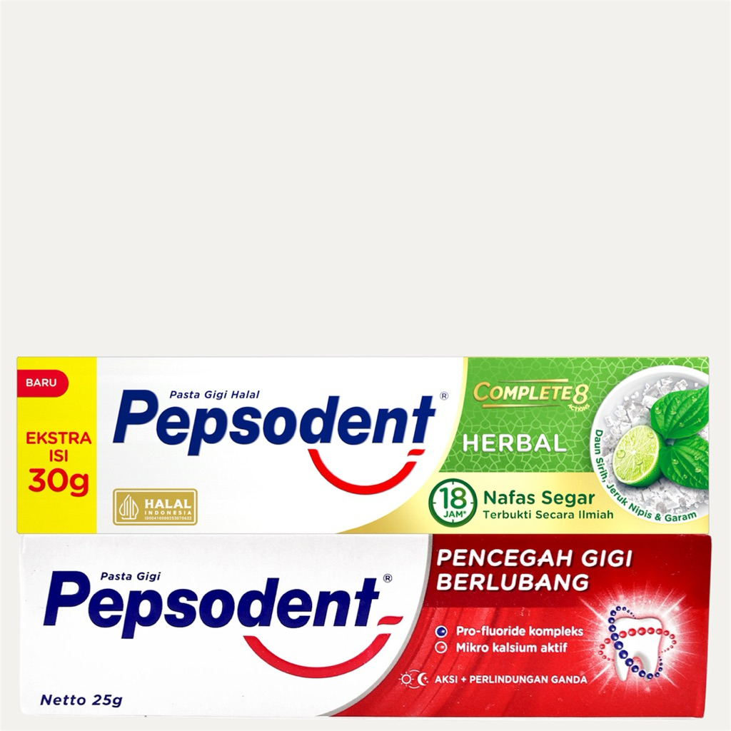 Pasta Gigi Pepsodent 190gr / Pasta Gigi Herbal