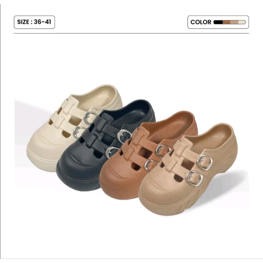 Samaenre_Store - Sandal Sepatu Wanita SandalWanita Dewasa Korean Style Sandal selop Tali Strep Dua S