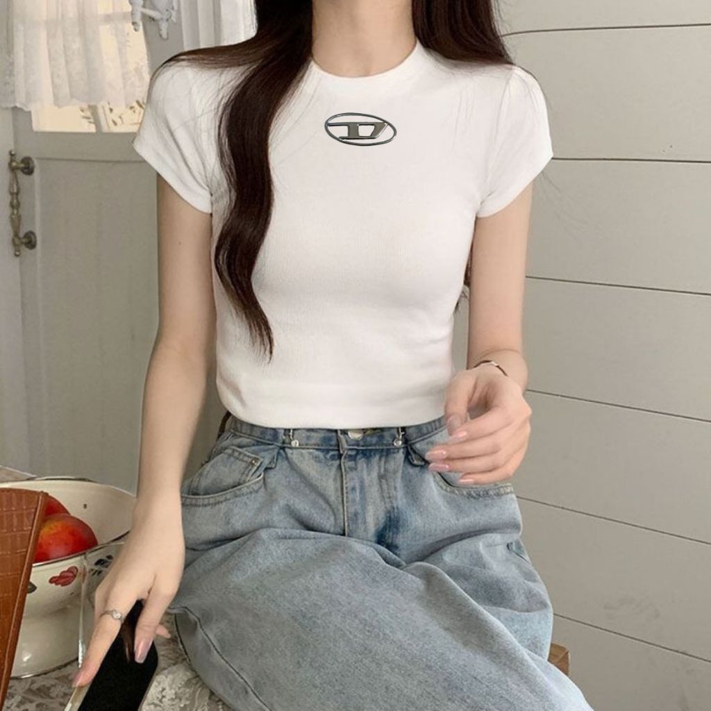 CIELO.ZOEE - CROP TOP TEBAL COTTON COMBED 24S ATASAN WANITA CROP TOP DIESEL KEKINIAN