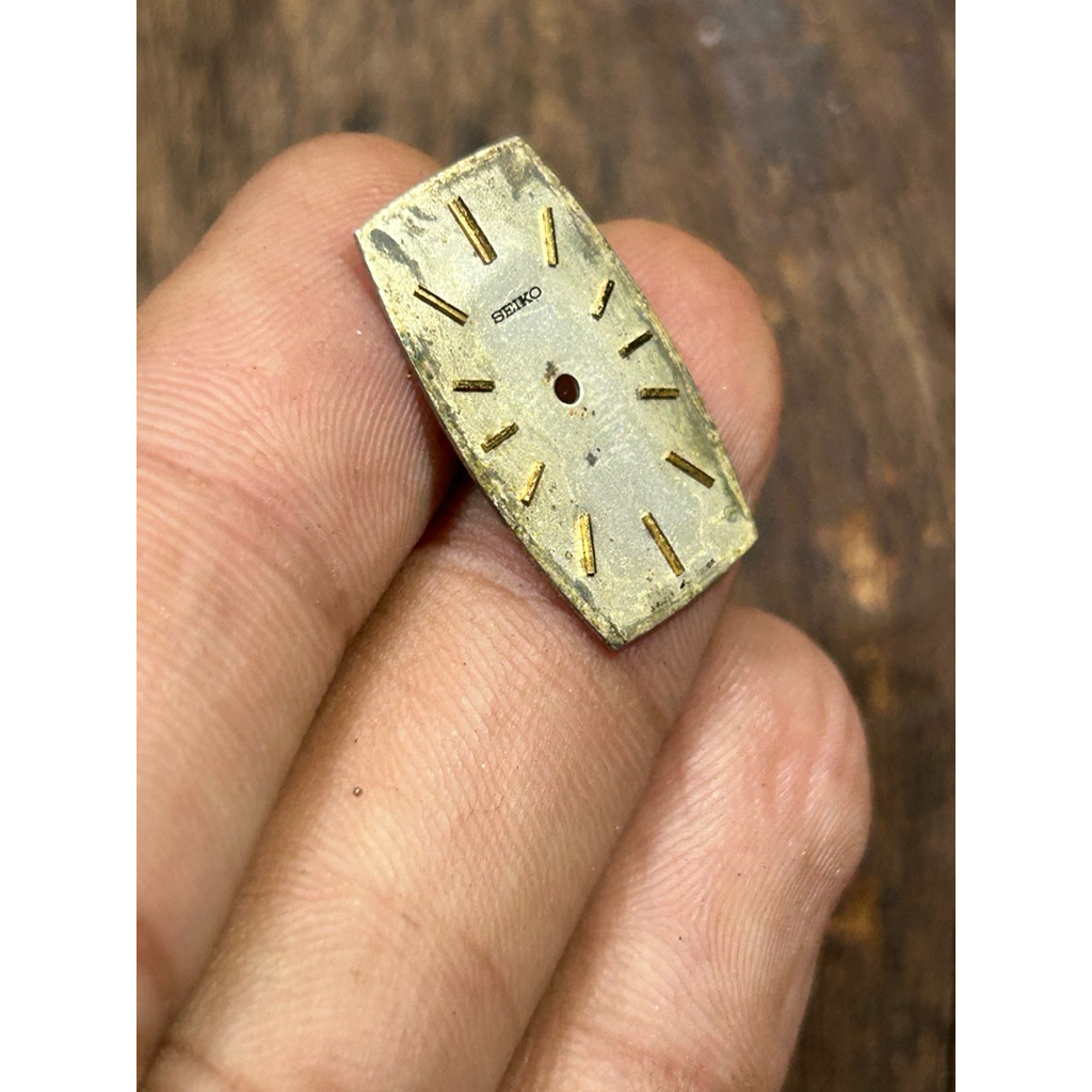 Dial Jam Seiko Original Vintage / Plat Tonneau Seiko / Sparepart Jam Jadul