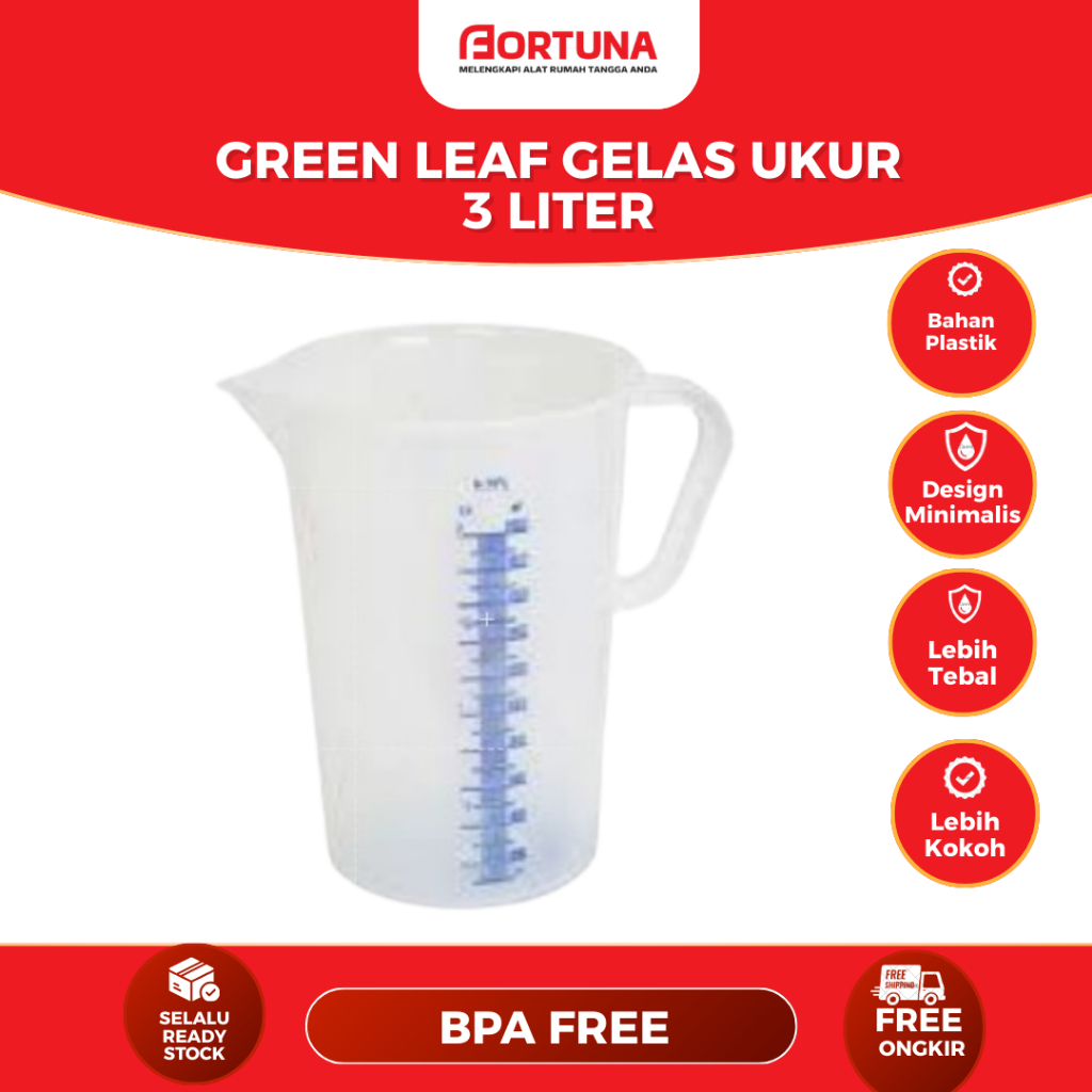 Gelas Ukur Scarlet 3L 1833 Green Leaf