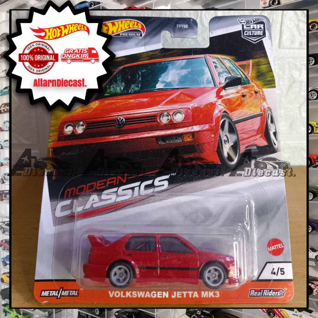 Hot Wheels Premium VW Jetta Mk4 Merah