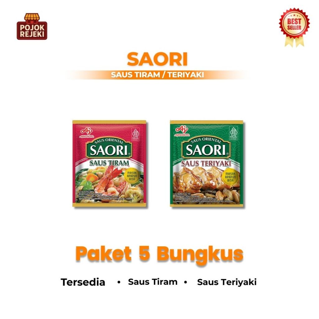 Saori Sachet Saus 5 Sachet Tiram | Saus Teriyaki