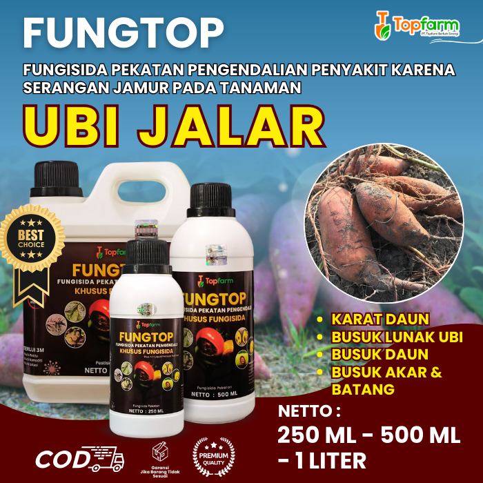 Obat Jamur Topfarm / Obat Daun Ubi Jalar / Obat Hama Daun Ubi Jalar / Obat Jamur Daun, Batang Buah U