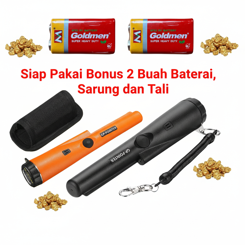 GP Pointer - Metal Detector - Detektor Logam Metal Alat Berburu Emas