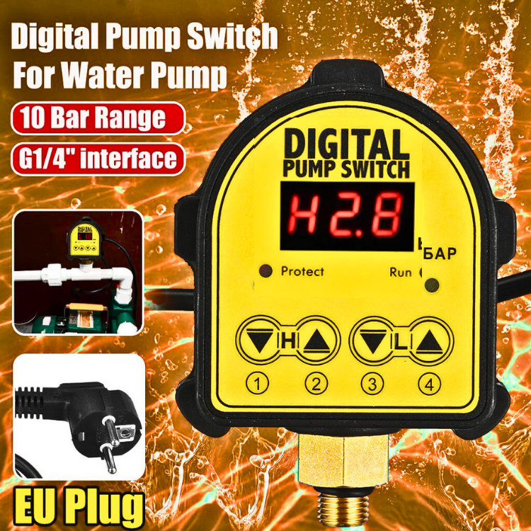 JAYA AQUALIN Saklar Otomatis Pompa Air pengatur pompa air Pump Switch Pressure 220V AQUALIN YRK-01