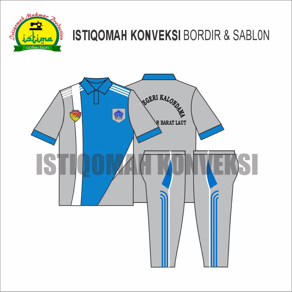 PRE-ORDER SERAGAM OLAHRAGA SMA PENDEK-PANJANG CUSTOM (GRATIS SABLON BERSYARAT )