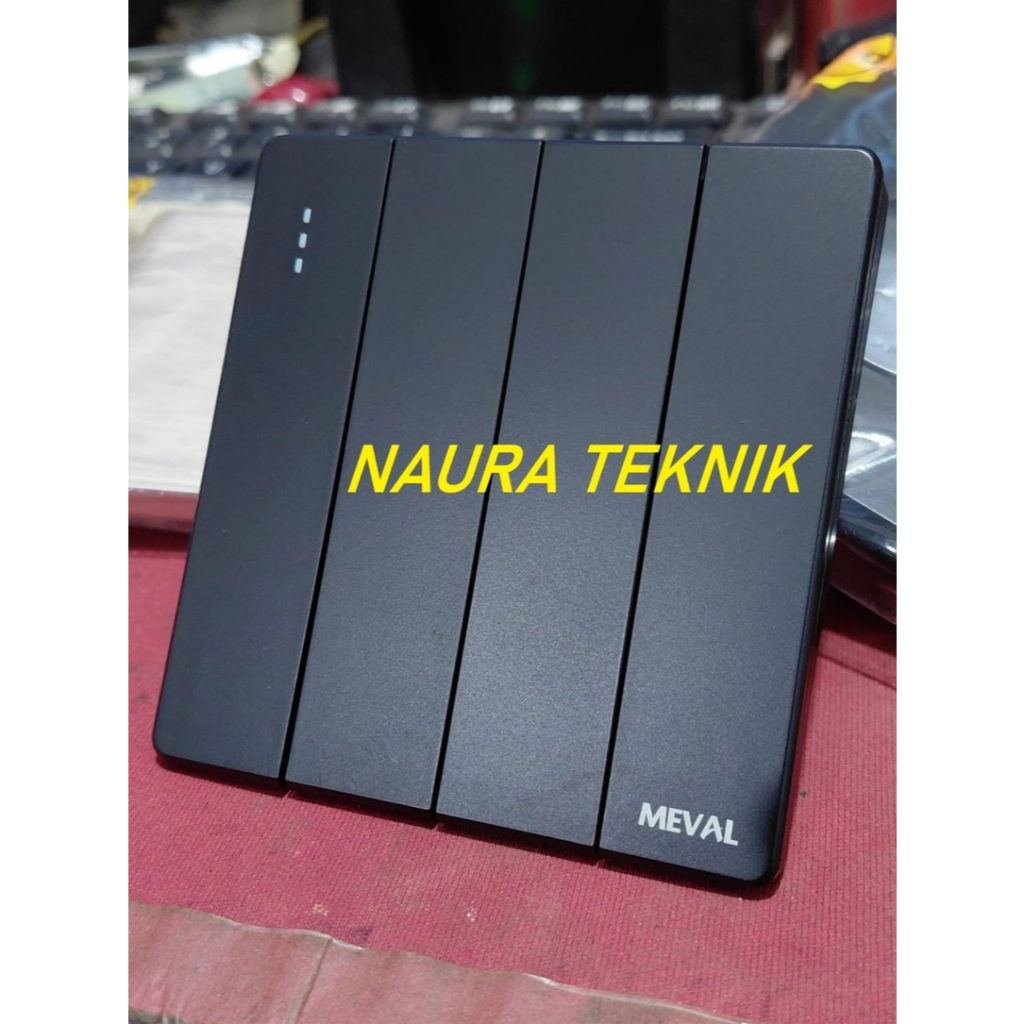Meval Saklar 4 Black / Meval Saklar 4 Hitam