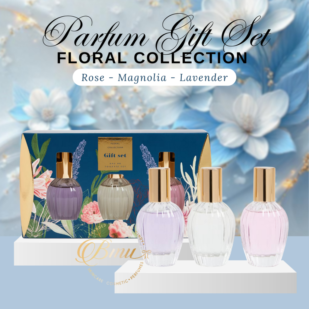 M&S Marks and Spencer Floral Collection Parfum Gift Set EDT Isi 3pcs