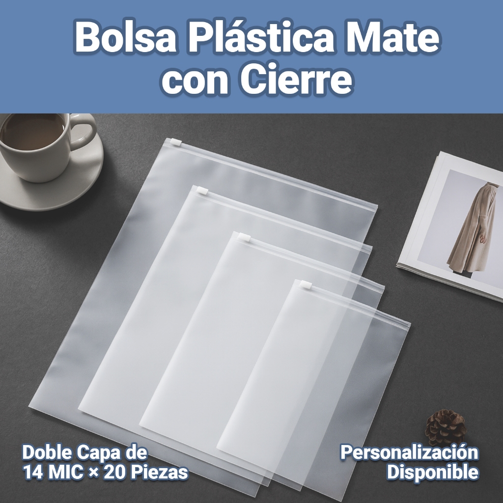 Kantong Ziplock Doff Custom Logo, Tahan Air & Tahan Lama, Pilihan Ukuran Beragam