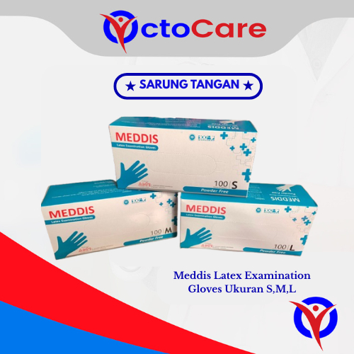 Sarung Tangan Meddis / Sarung tangan karet / Warna PutihIsi @100