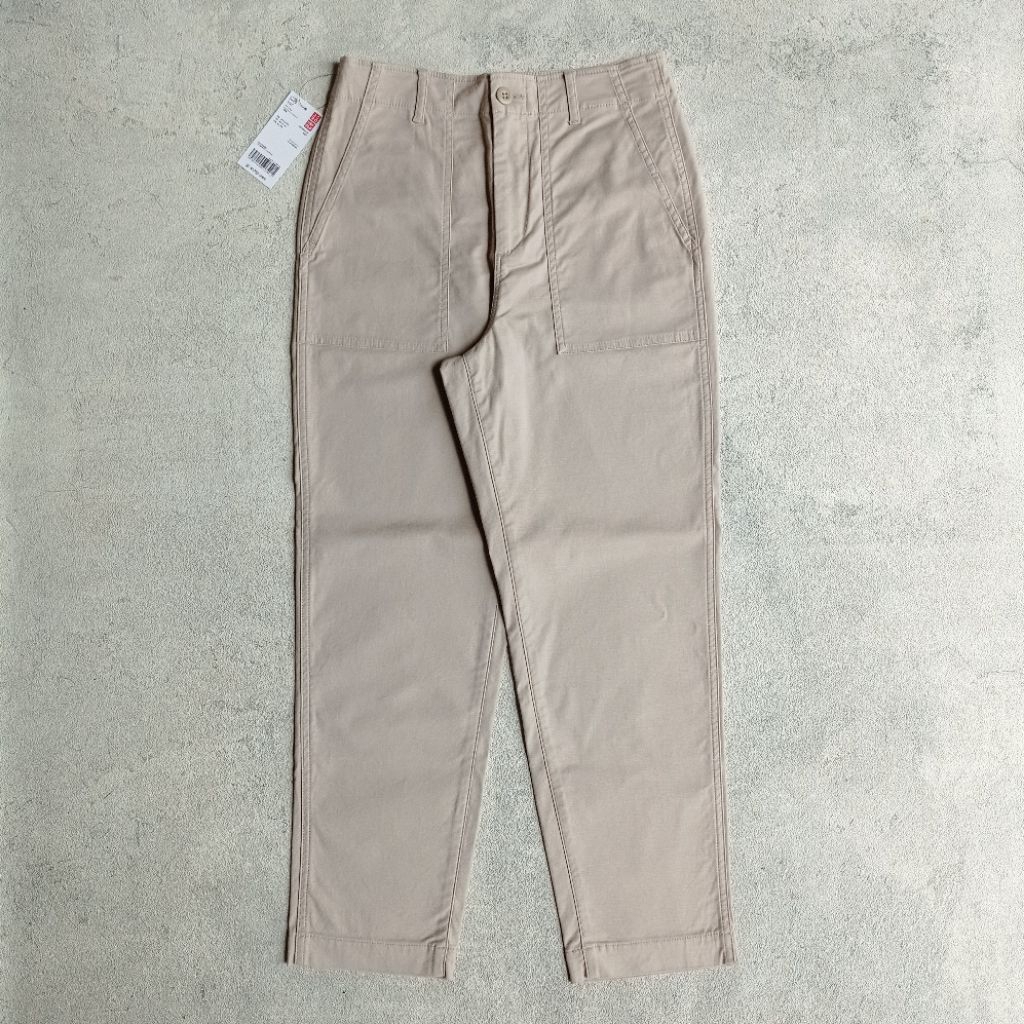 Celana Fatigue Pants Uniqlo Cream