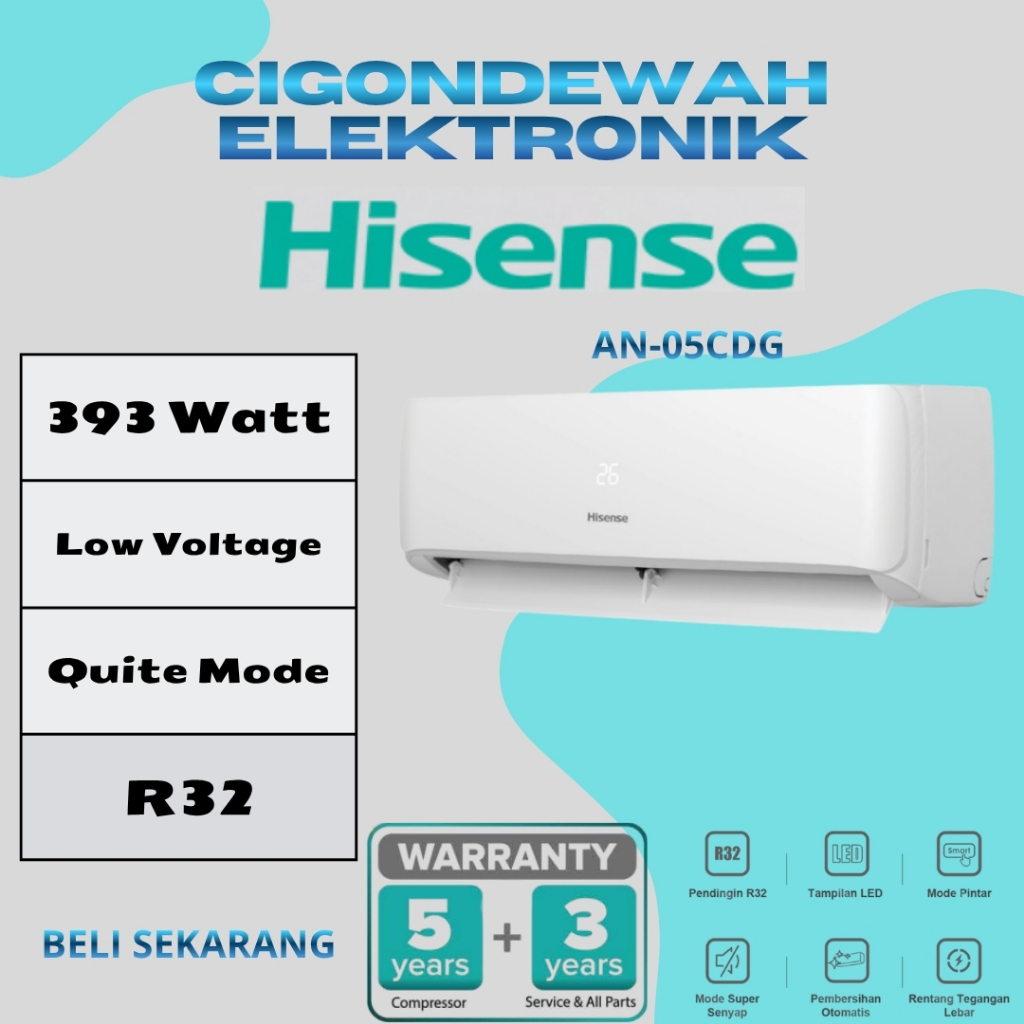 Ac Hisense AN-05CDG 0.5 PK STANDART