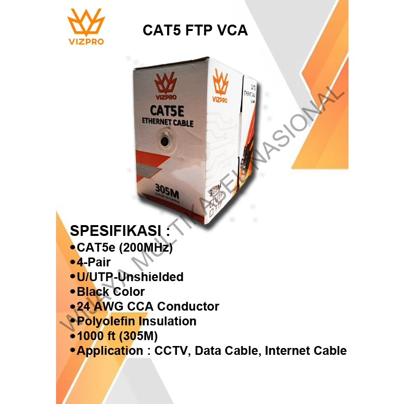 KABEL VIZPRO CAT5 FTP VCA