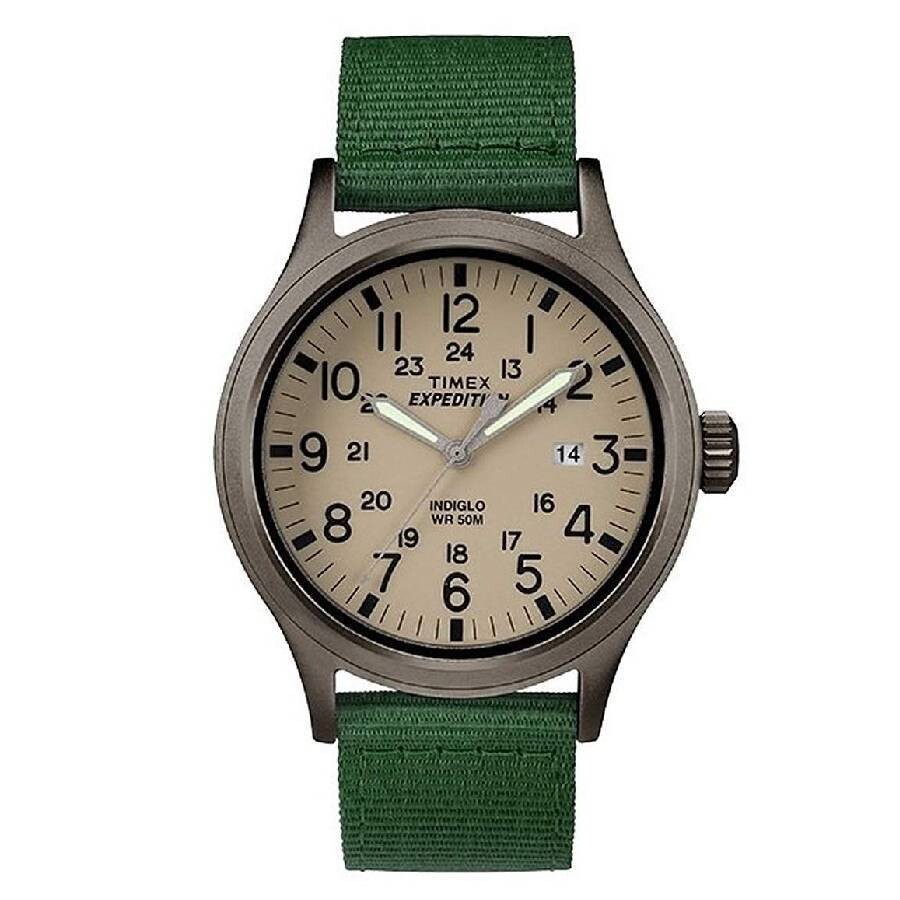 Timex TW4B06800 Expedition Scout Quartz Beige Dial Watch