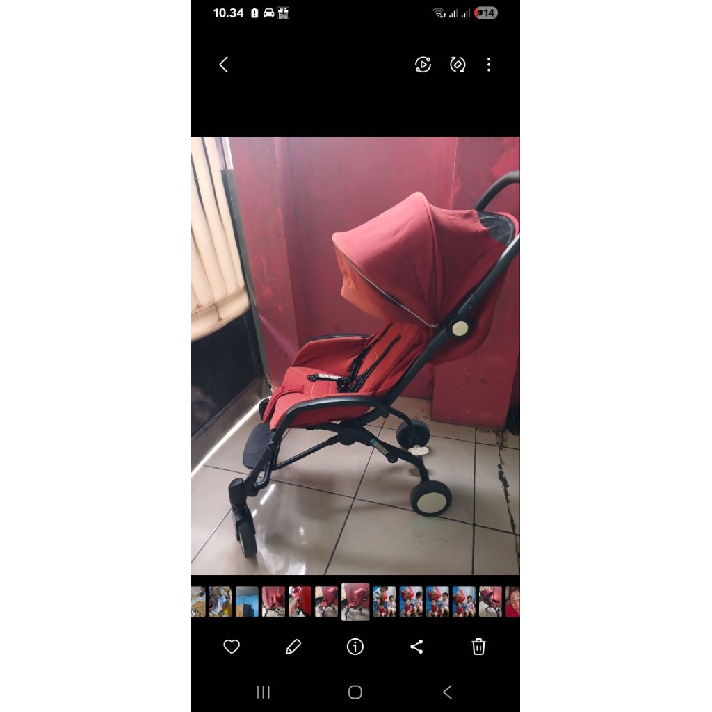 stroller cocolatte n70 preloved