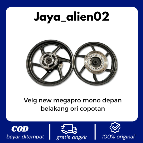 Velg honda new megapro mono set depan belakang  ori copotan
