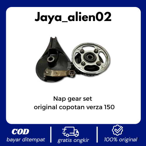 Nap gear set panel tutup tromol belakang original copotan honda verza 150