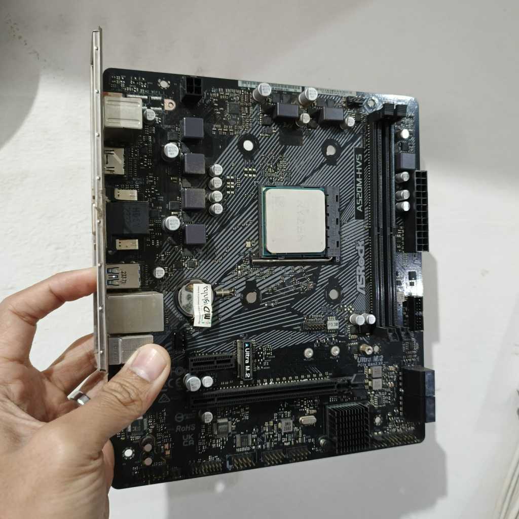 Asrock A520M-HVS + AMD Ryzen 5 3400G 3600 5600G 5600X | Ryzen 7 3700X