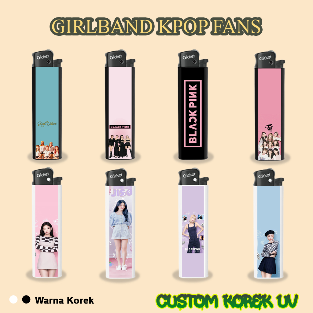 Girl Band KPOP Korek Print UV Korek Cricket Print Uv Korek Cricket Custom Sticker Waterproof