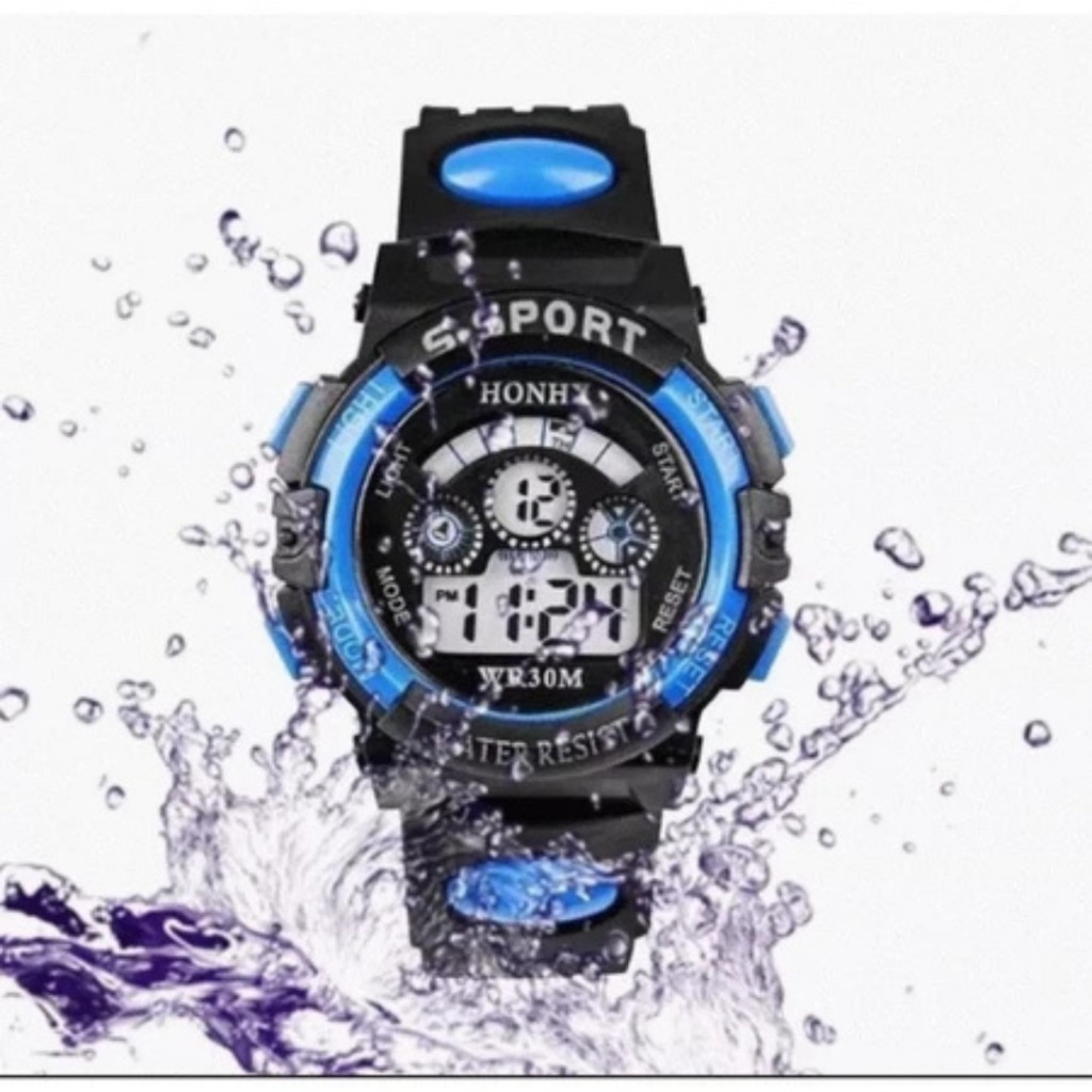 Jam Tangan Digital Sport Rubber Anak Laki Laki Anti Air