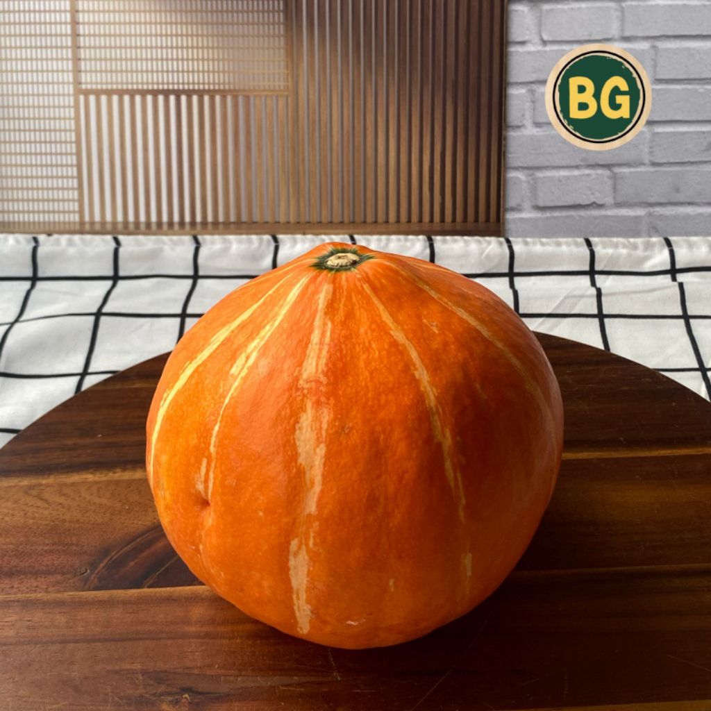 Kabocha jepang segar, labu kabocha jepang, kabocha kuning