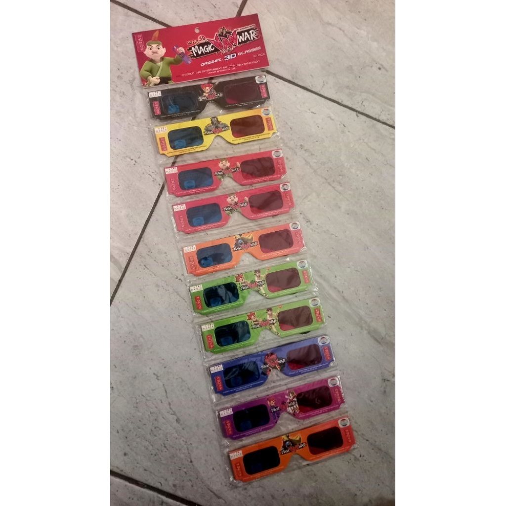 KACAMATA 3D/KACAMATA BIOSKOP 1RENTENG 10PCS