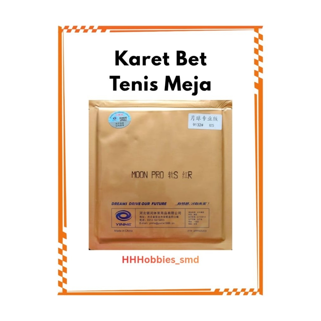 Karet Bet TenisMeja Yinhe MoonPro (soft)