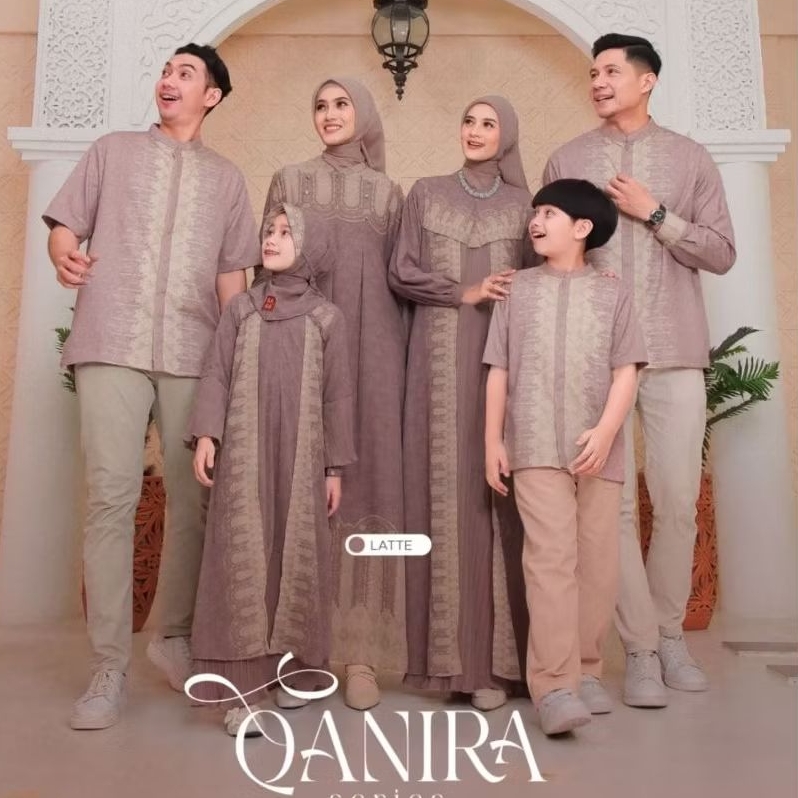 ORI QANIRA SERIES SARIMBIT KELUARGA KEKE BUSANA MUSLIM - SET FAMILY COUPLE - OOTD MUSLIM