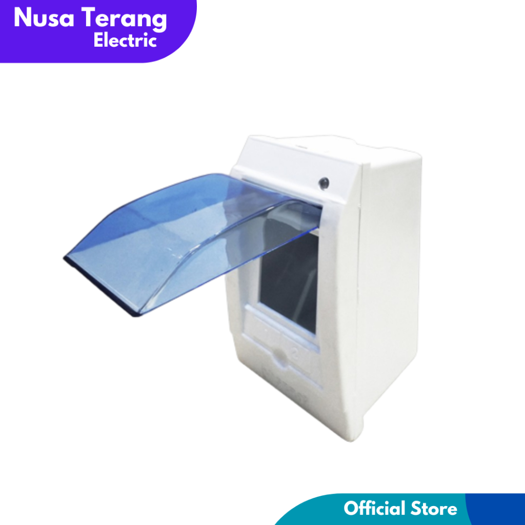 Box MCB 2 Group + Led Mikotek - Visero - Fuse Box 2 Group + Tutup MT7702