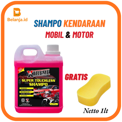 Shampo Motor 1 Liter Super Touchless/ Shampo Tanpa Sentuh 1 Liter