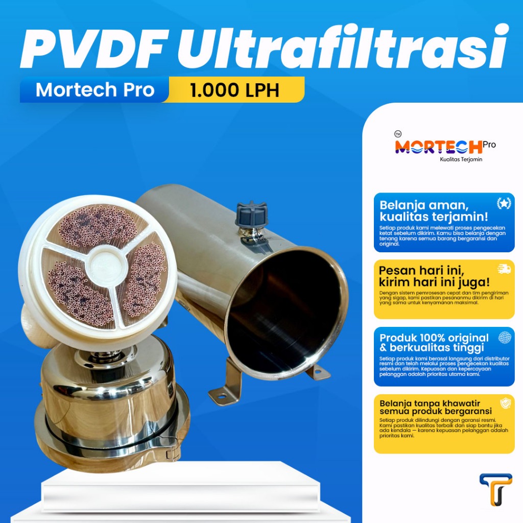 ultrafiltrasi pvdf 1000 lph Ultrafiktrasi PVDF 1000 LPH Filter UF PVDF 1000 LPH