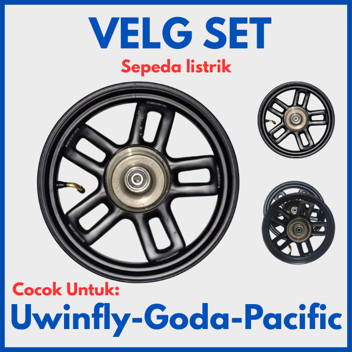 VELG TROMOL SEPEDA LISTRIK | VELG SEPEDA LISTRIK UWINFLY, VIAR GODA, EXOTIX, PACIFIC, SELIS | VELG S