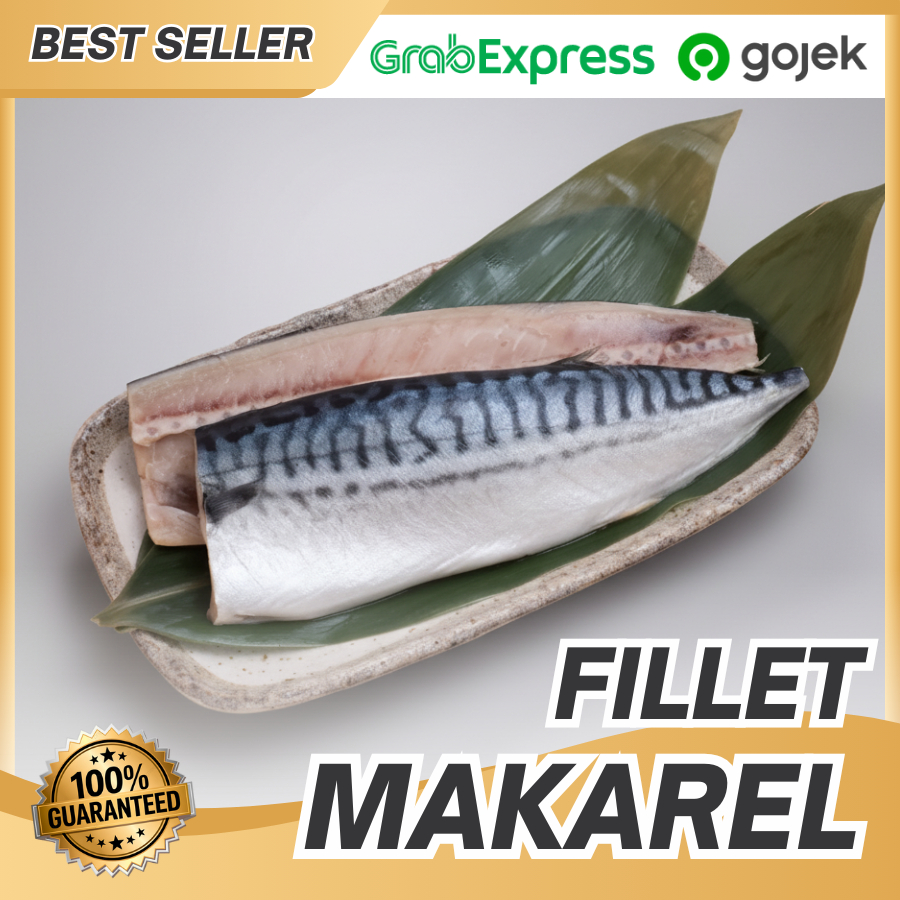 Fillet Ikan Makarel Segar 1 Pack (Sepasang) 150-200gr – Fillet Saba – Ikan Saba Sarden Mackerel Fill