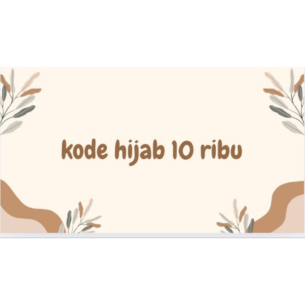 kode hijab 10ribu