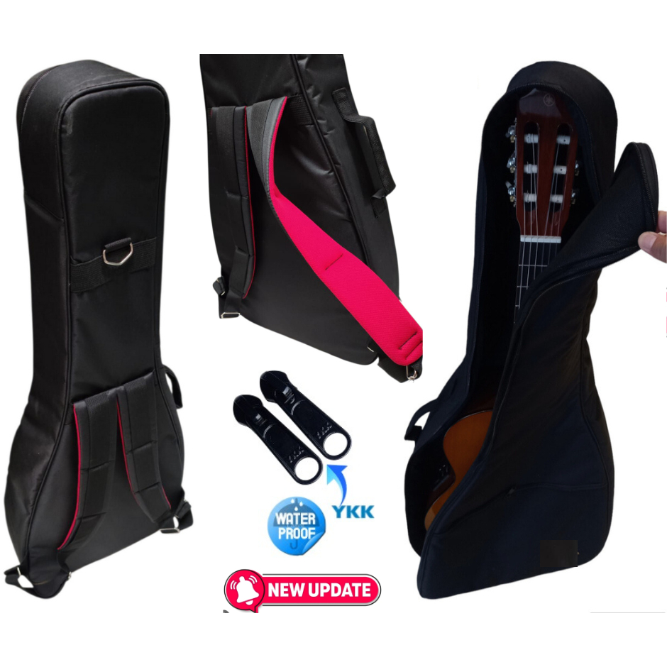 Tas/Case Gitar Yamaha Nylon Standar Warna Coklat Coffe Bahan Anti Air.