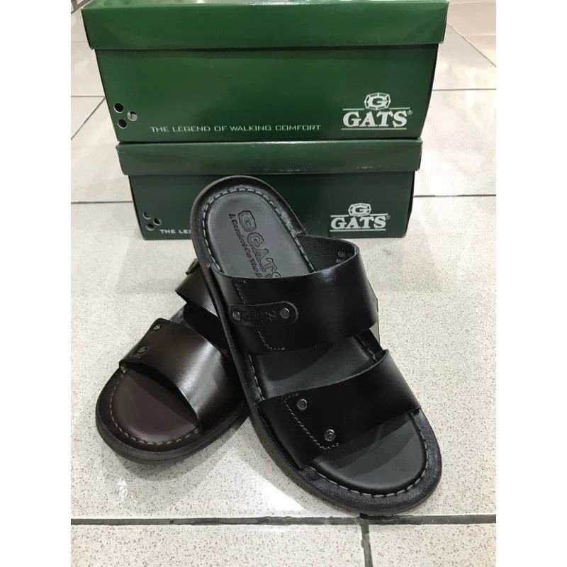 Sandal Kulit Gats Pria GH 002 Original / Sandal Gats Pria