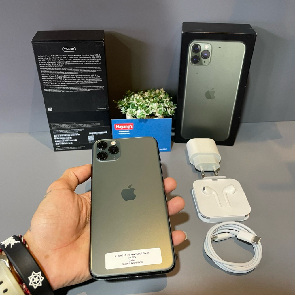 Hape 11 Pro Max 256GB iBox -hp 11 promax 256gb bekas fullset original murah