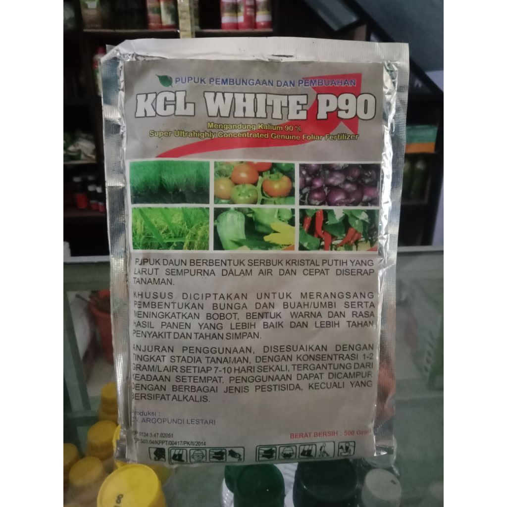 KCL WHITE P90/pupuk kalium90%/pupuk kcl/kcl white/pupuk bunga/pupuk buah/pupuk kcl white