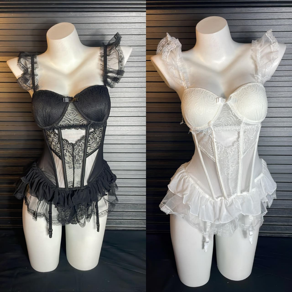 Crystal LAIRA Sexy Lingerie Bodysuit Korset Baju sexy lingerie wanita / Lingerie korset / Lingerie b