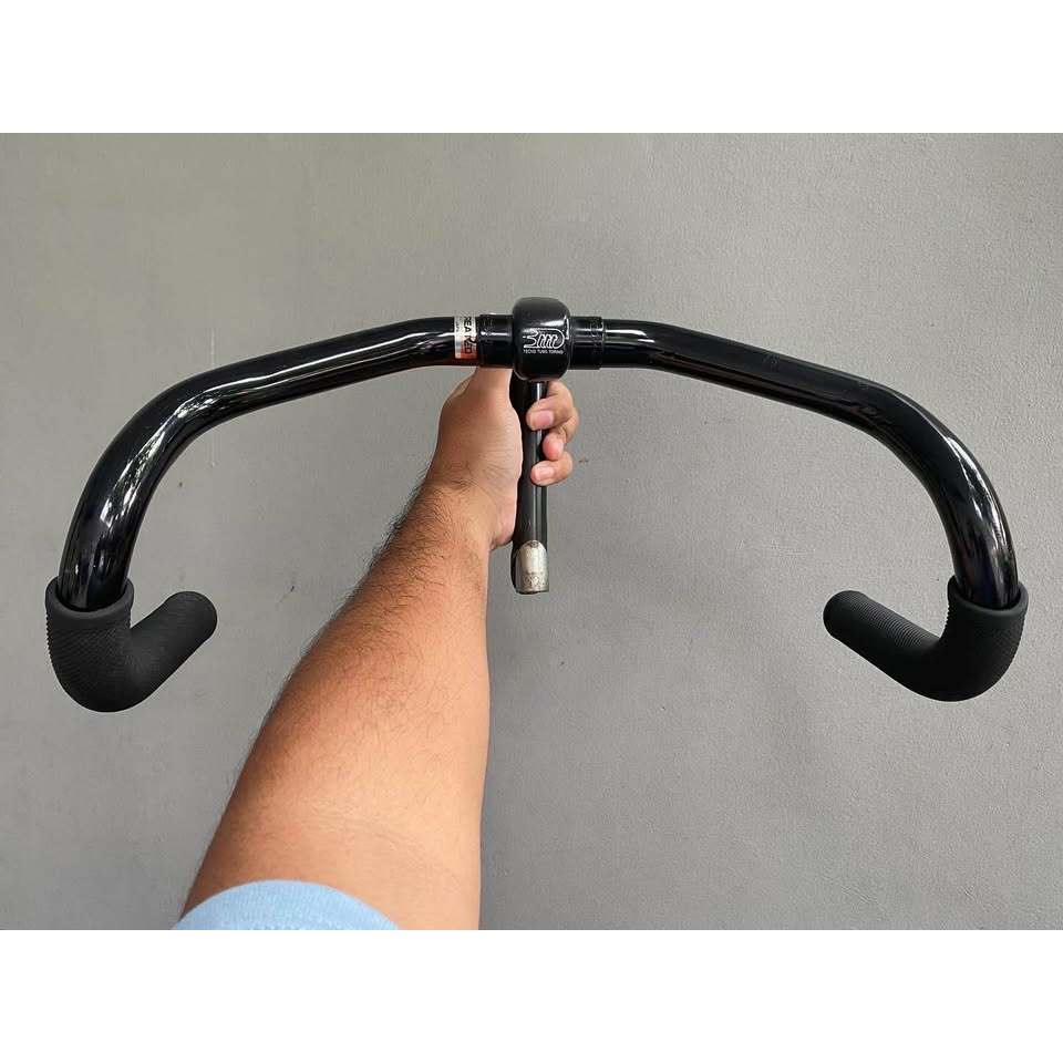 Barset Trackbar Nitto ADBX Duralium lebar 390 mm & Quilstem 3ttt EX1 110 mm