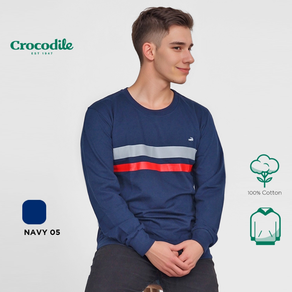 Crocodile SLOM - Kaos Jaket Pria Men - Relax Fit - Katun