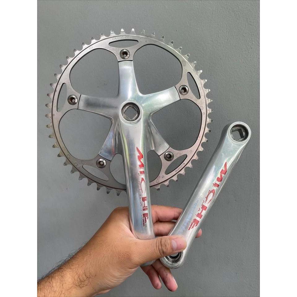 Crankset Miche Primato 165 mm & Chainring Shimano Dura Ace 50T NJS