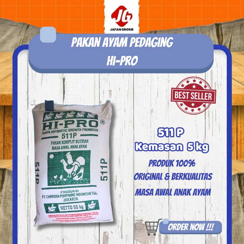 511 P Pakan Ayam Pedaging Pur Ayam Bebek Ayam Kampung dikemas 5 Kg