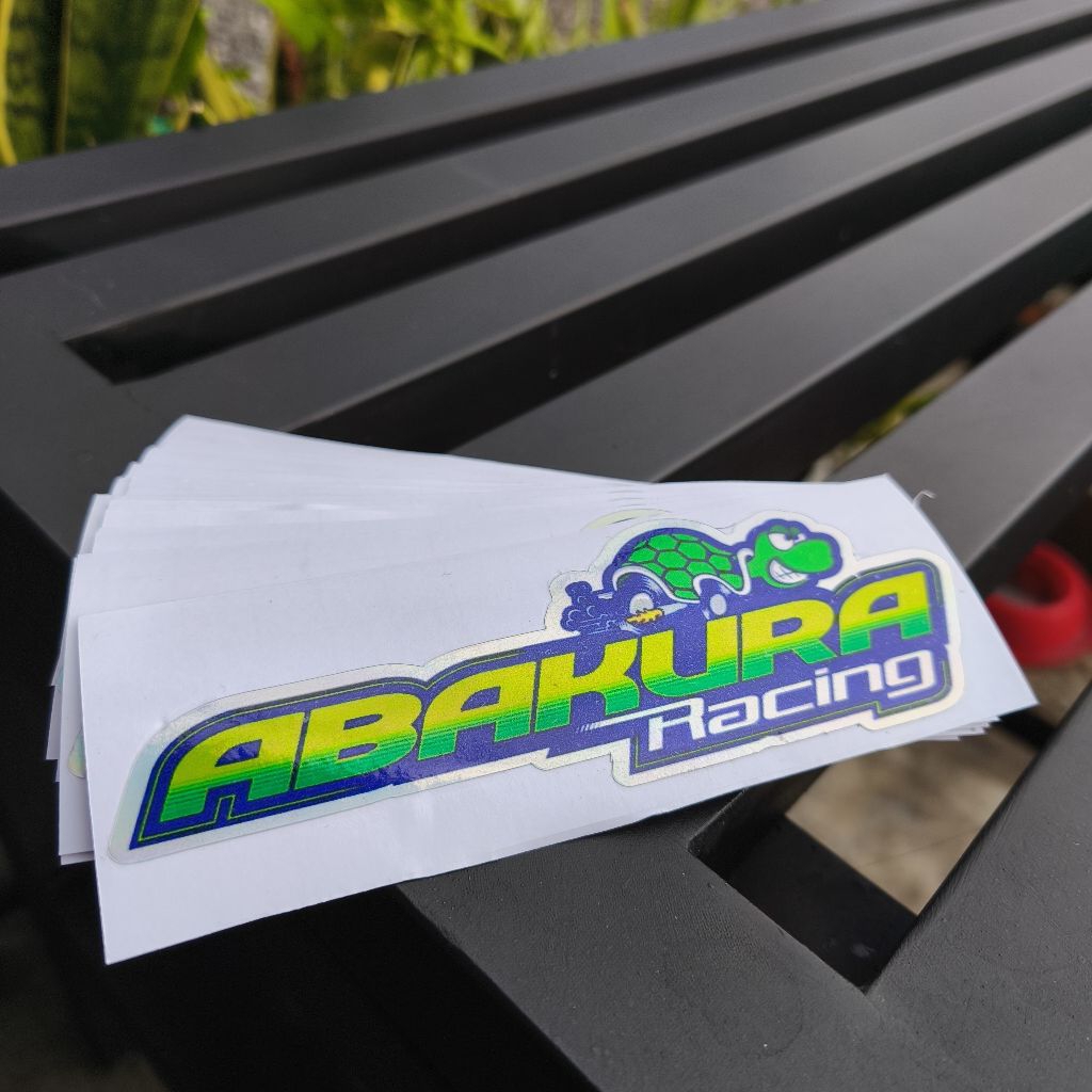 STIKER ABAKURA RACING HOLOGRAM