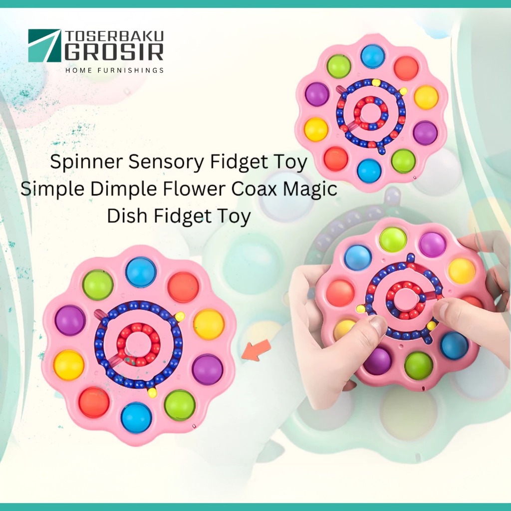 (PL) New Simple Dimple Spinner Fidget Toys Anti Stress