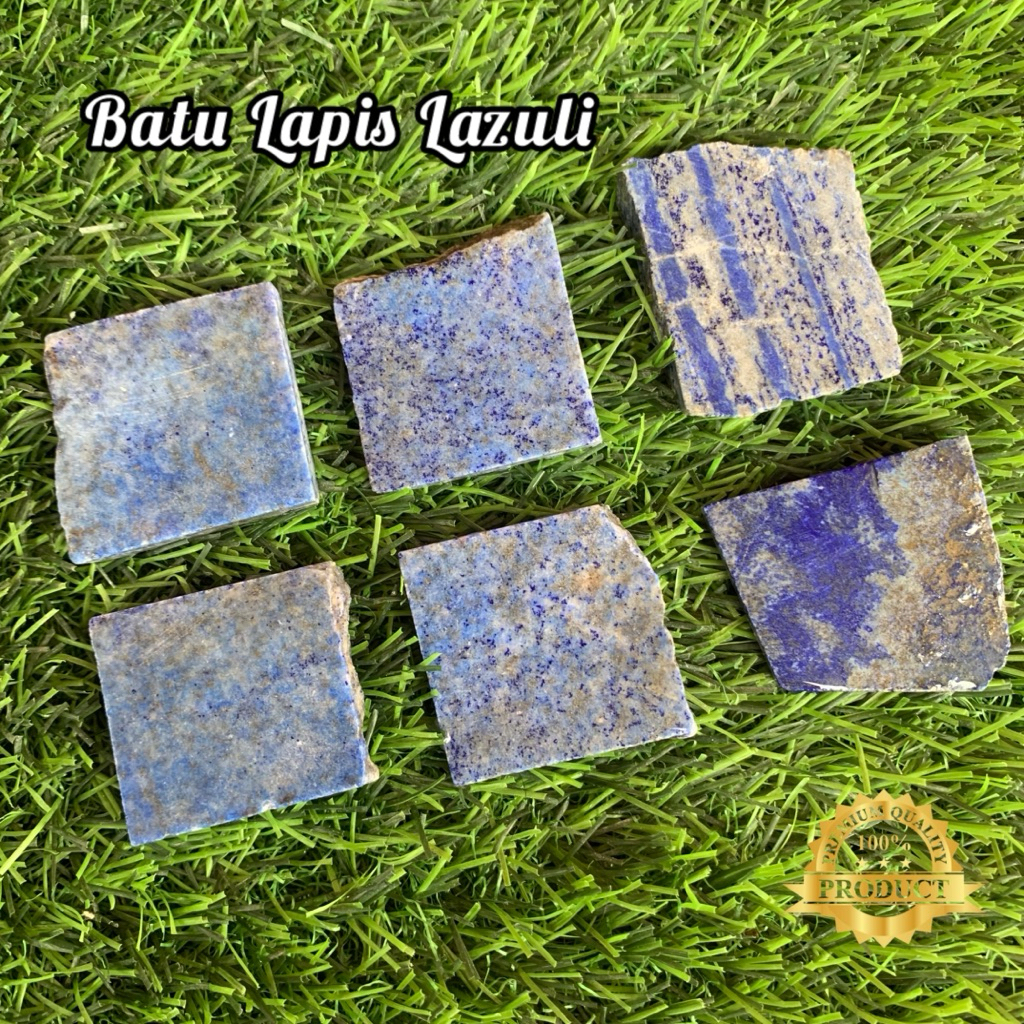 Bahan Batu Lapis Lazuli Asli Natural / Bongkahan Batu Lapis Lazuli / Lempengan Batu Lapis Lazuli