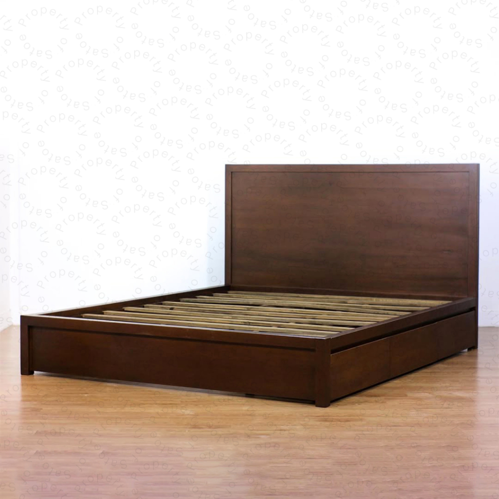 Pedro Bed (Dipan) 3 Laci kayu Jati 180x200