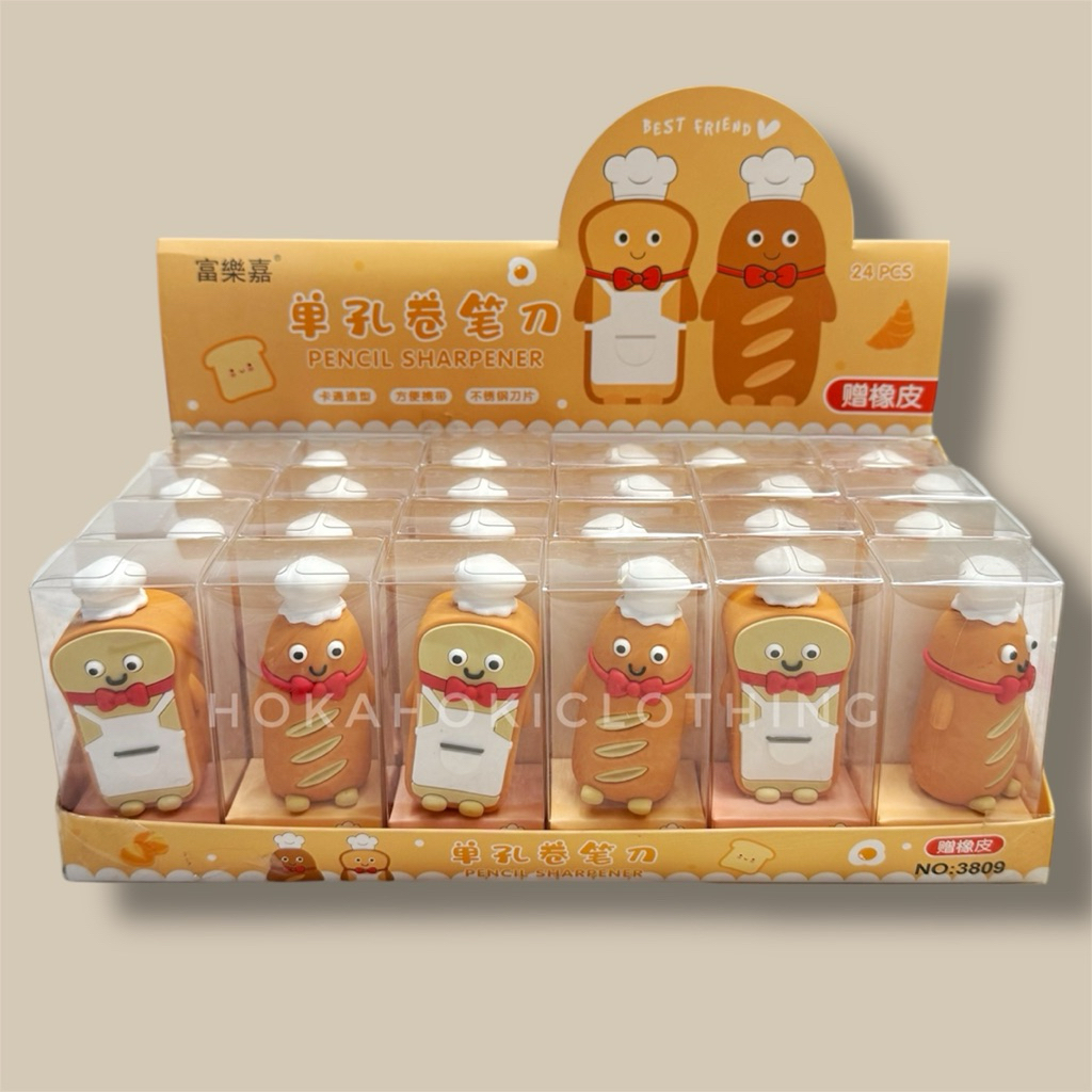 Serutan pensil kayu / serutan pensil lucu / serutan pensil hamburger