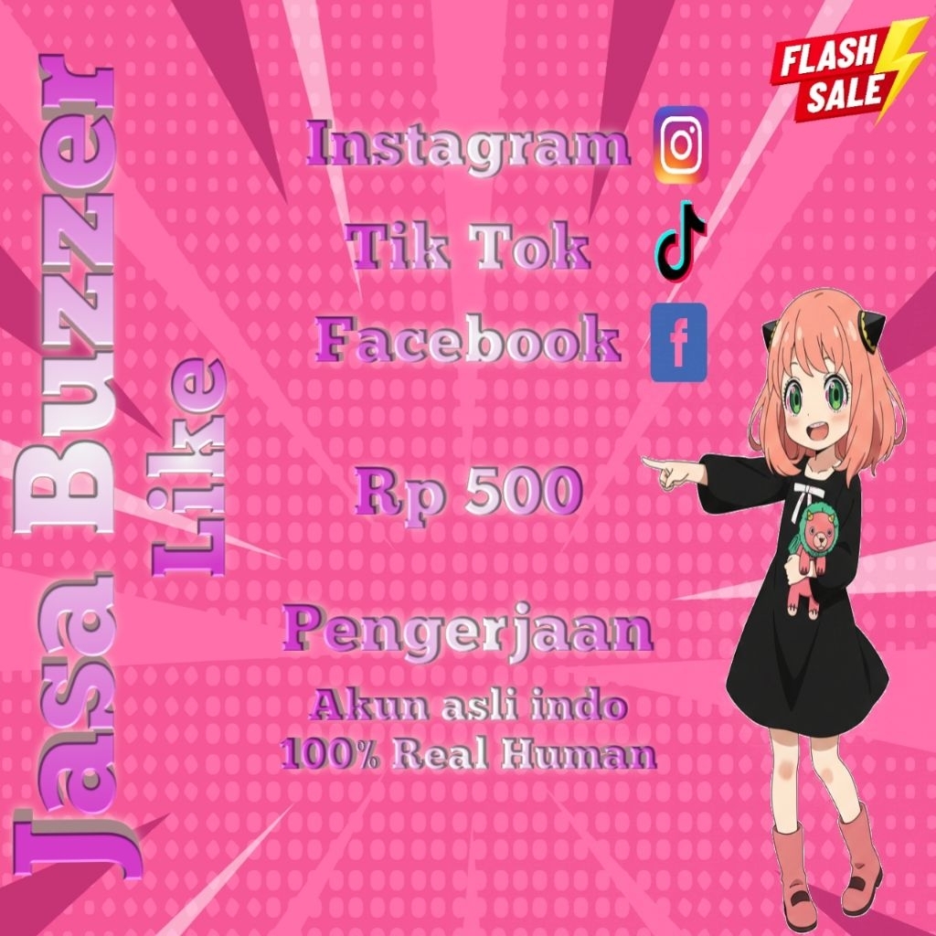Jasa Like Instagram,Tik tok, Facebook DLL